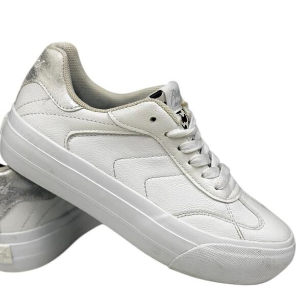 Blowfish Malibu Smash Sneaker Platform Outsole White Faux Leather White Size 7 - Picture 7 of 12